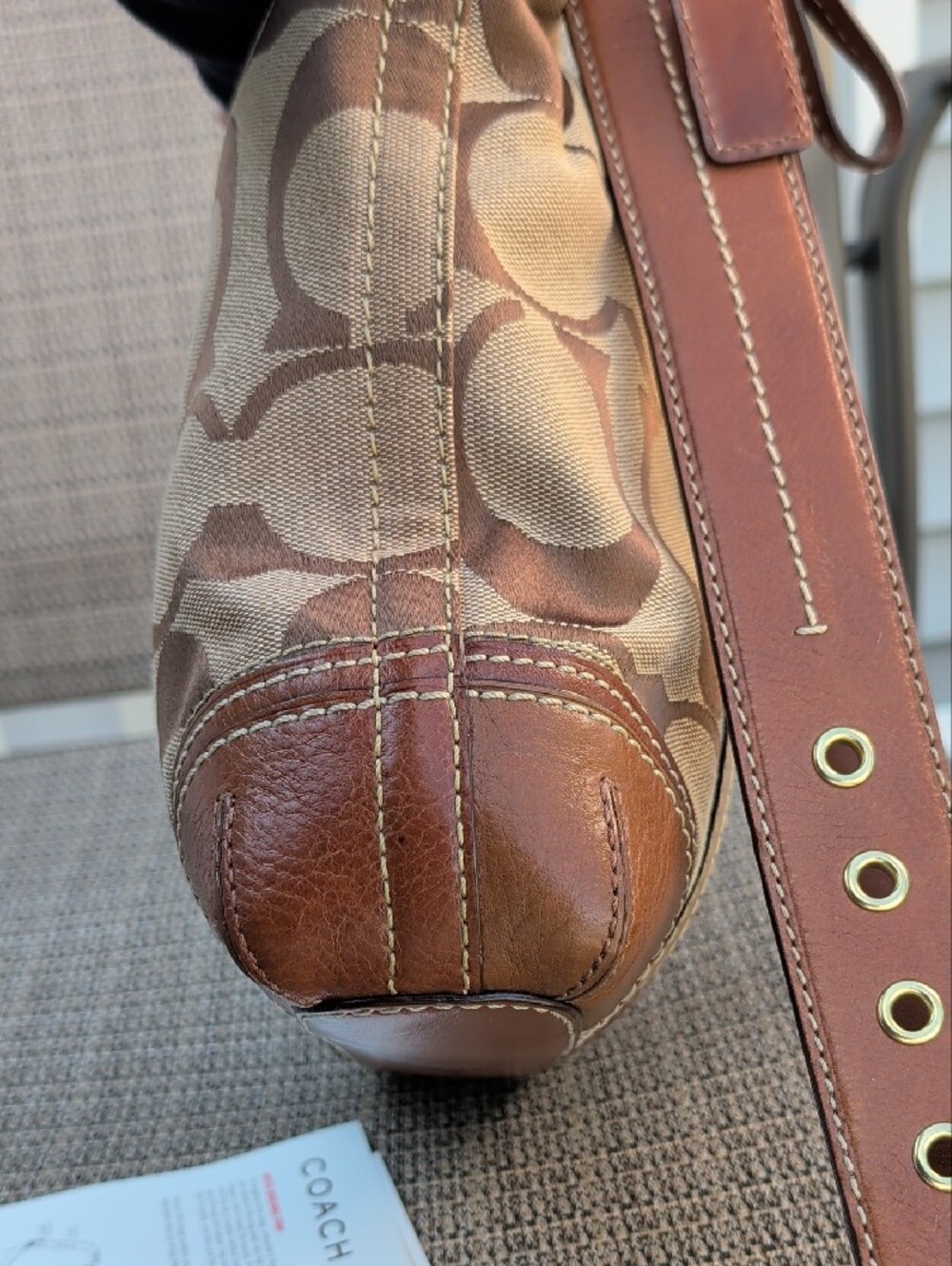 Coach Hampton Signature Shoulder Crossbody (F10542) - Picture 8 of 16